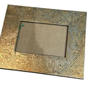 Gold  Patterned vintage Photo Frame